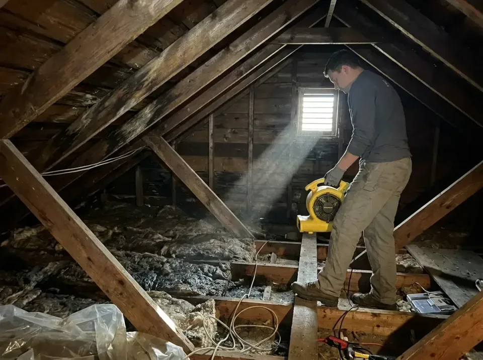 attic-water-damage-drying-proc-007 — frequently asked questions, Emergency Water Extraction & 24/7 Flood Response in Prichar…